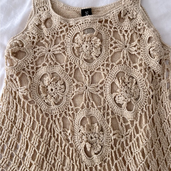 Sacred Threads Boho Crochet Tank Size Small - Picture 2 of 3